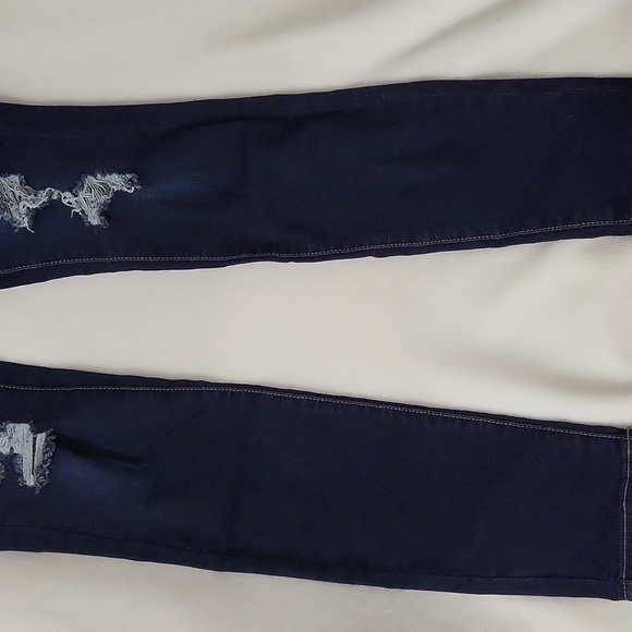 SO Junior Dark Blue Distressed Skinny Jeans - Picture 4 of 8